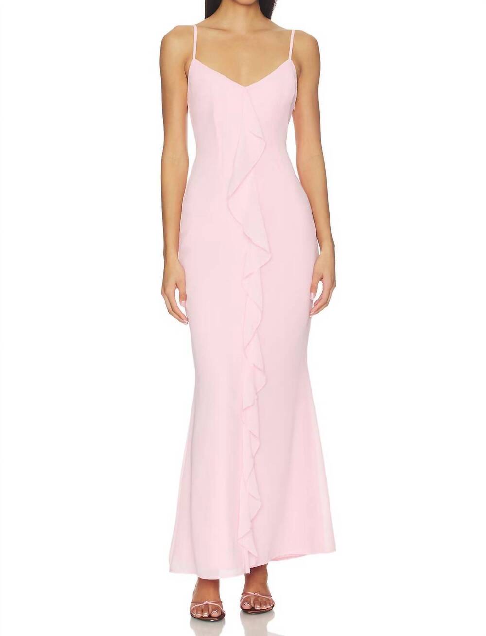 NEW MORE TO COME vienna maxi dress in pink